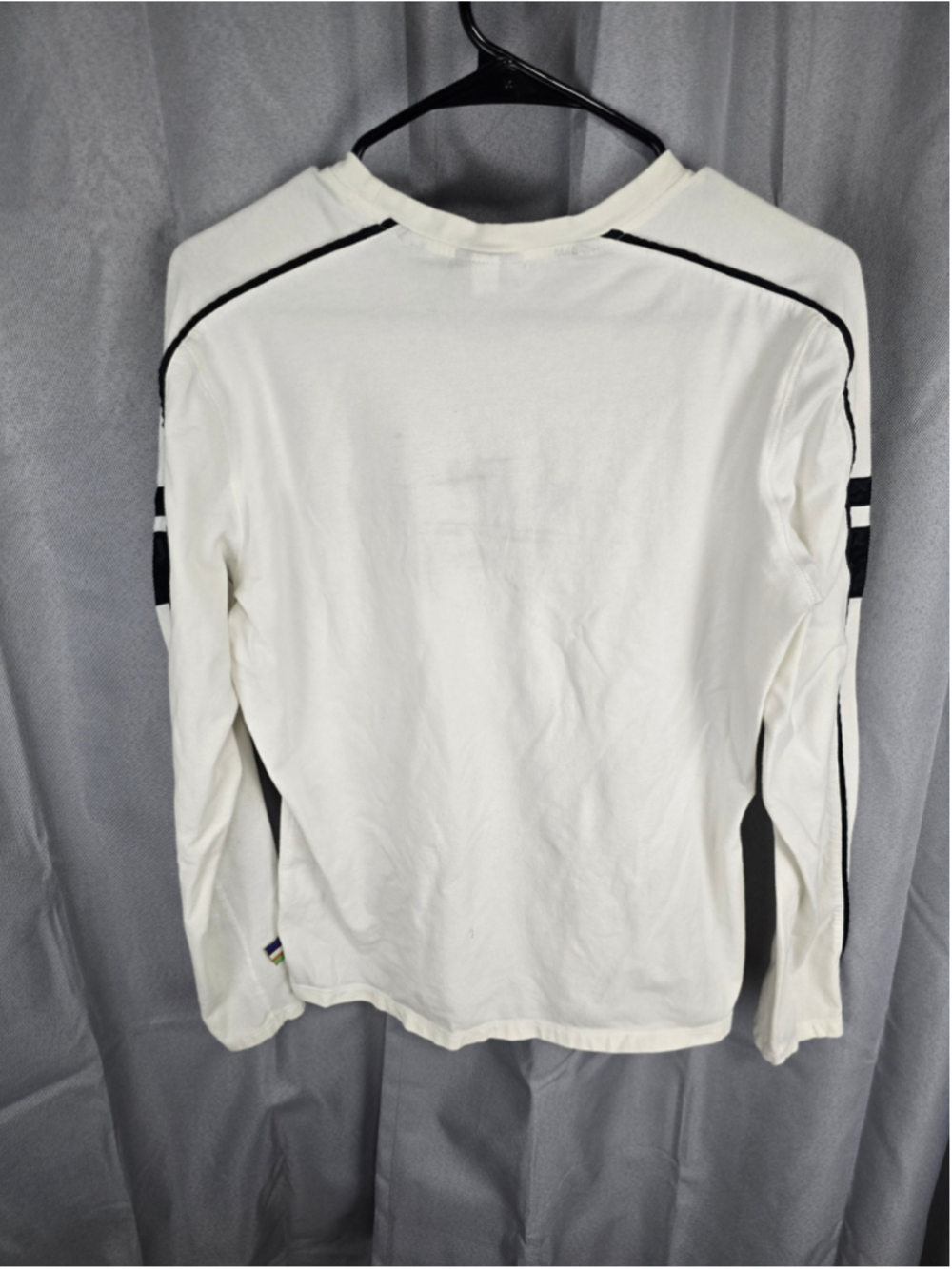 Women's Nike Long Sleeve Tee Shirt XL White Black - Picture 2 of 3